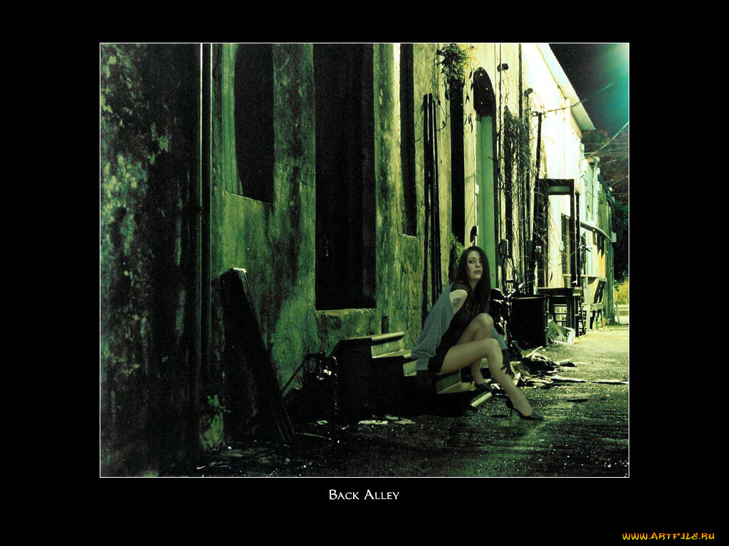 back, alley, 